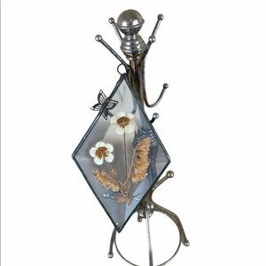 Beautiful Pressed Flowers Under Glass